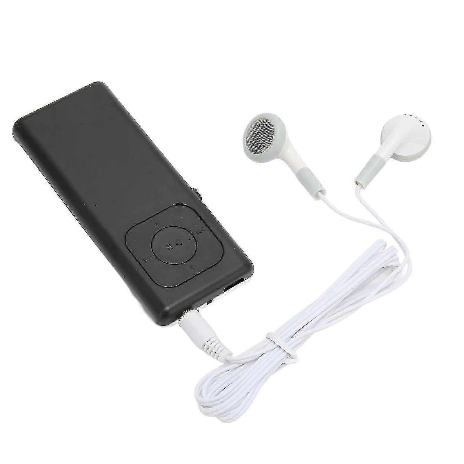 MP3 Player Lossless Sound Support 64G Memory Card Portable Small Music Player for Students Travel Work Black