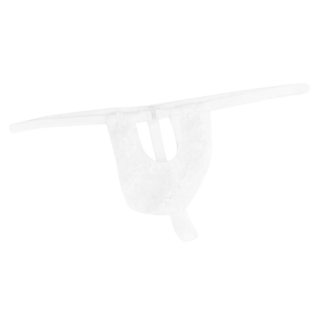 Heren 1 Set Sexy Mesh kant Ondergoed G-string String T-back Slips Rood