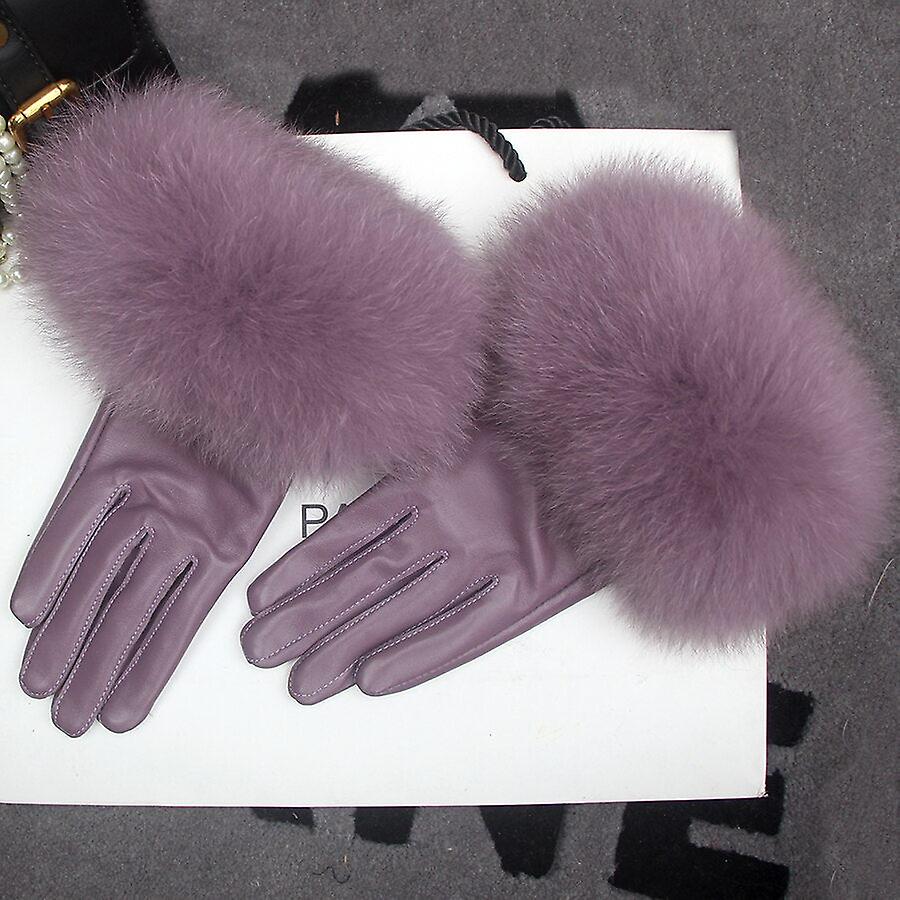 Fuchs Pelz Damen echtes Leder Winter Handschuh | Fruugo DE