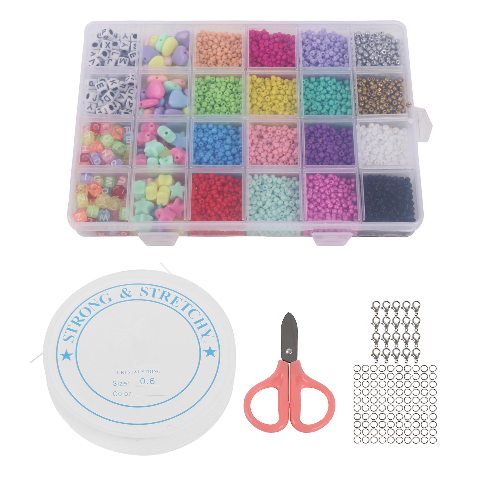 Multicolor Tiny Beads 3mm Kit for Bracelets & Necklace Jewelry Making