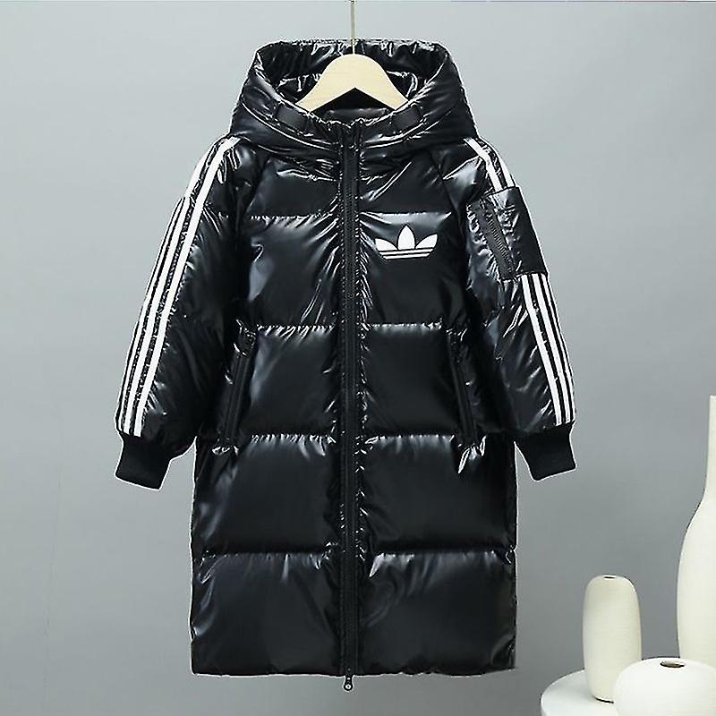 Pojat Talvi Keskipitkä Kiiltävä takki Lämmin takki