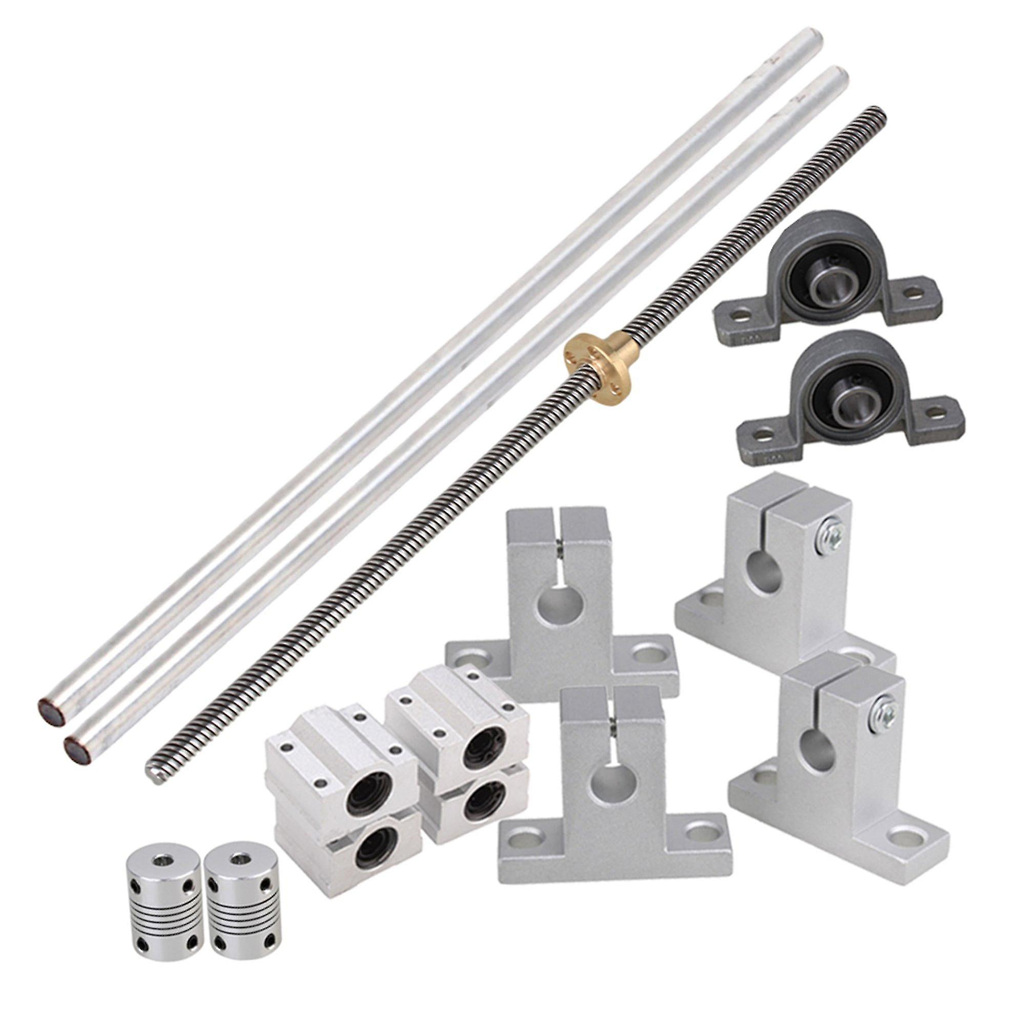 Pulleys, Blocks Sheaves Dual Rail Support 8mm Lead Rod 30cm Optical Slide Block Horizontal Set Ppm-1073