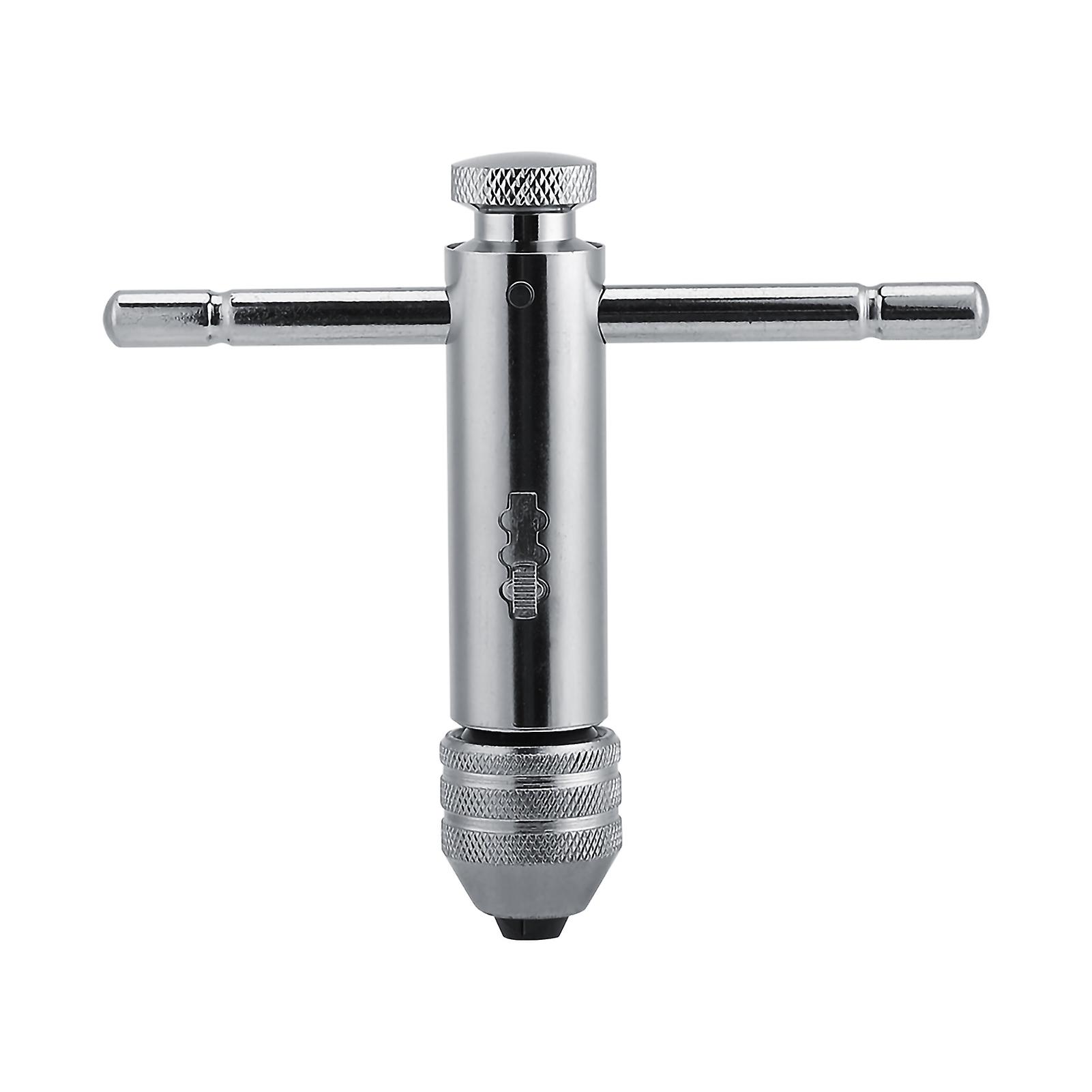 Tap Wrench - Adjustable T-Bar Handle Ratchet Tap Wrench M3-M8 & M5-M12 for Tap & Die Set(M5-M12 Short)