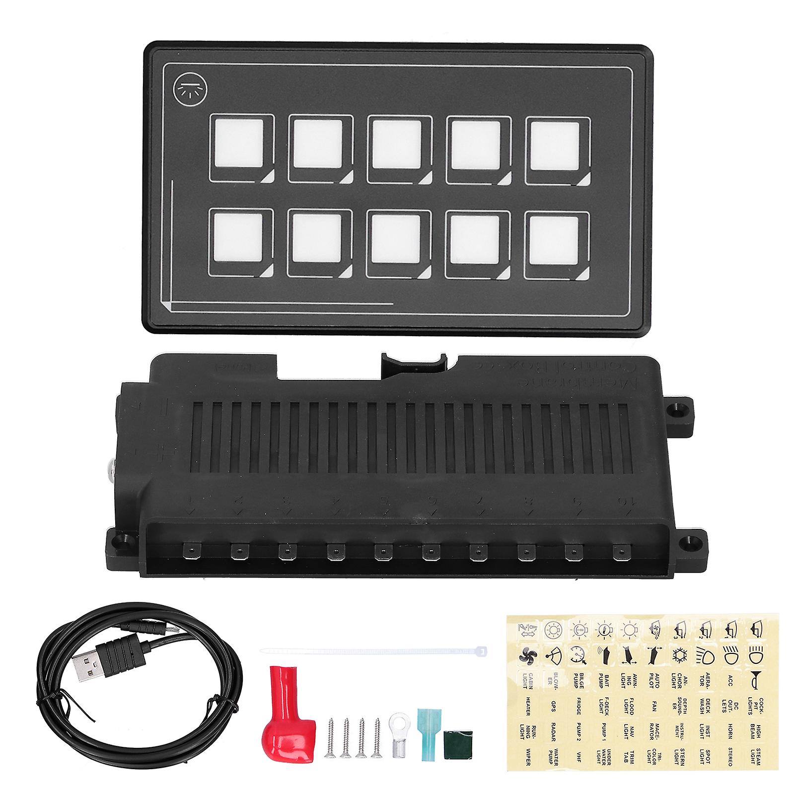RV Switch Panel,10P Membrane Control Switch Control Switch Panel P Control Panel Impressive Results