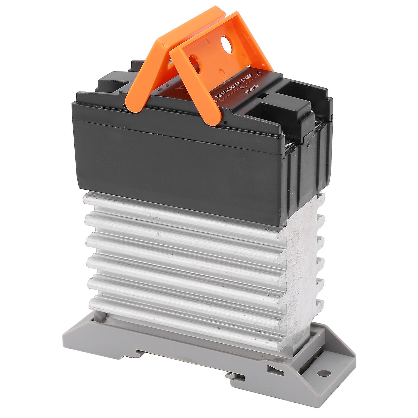 Solid State Relay DA Small Relay Module with Heat Sink 3?32VDC Input 24?480VAC Output