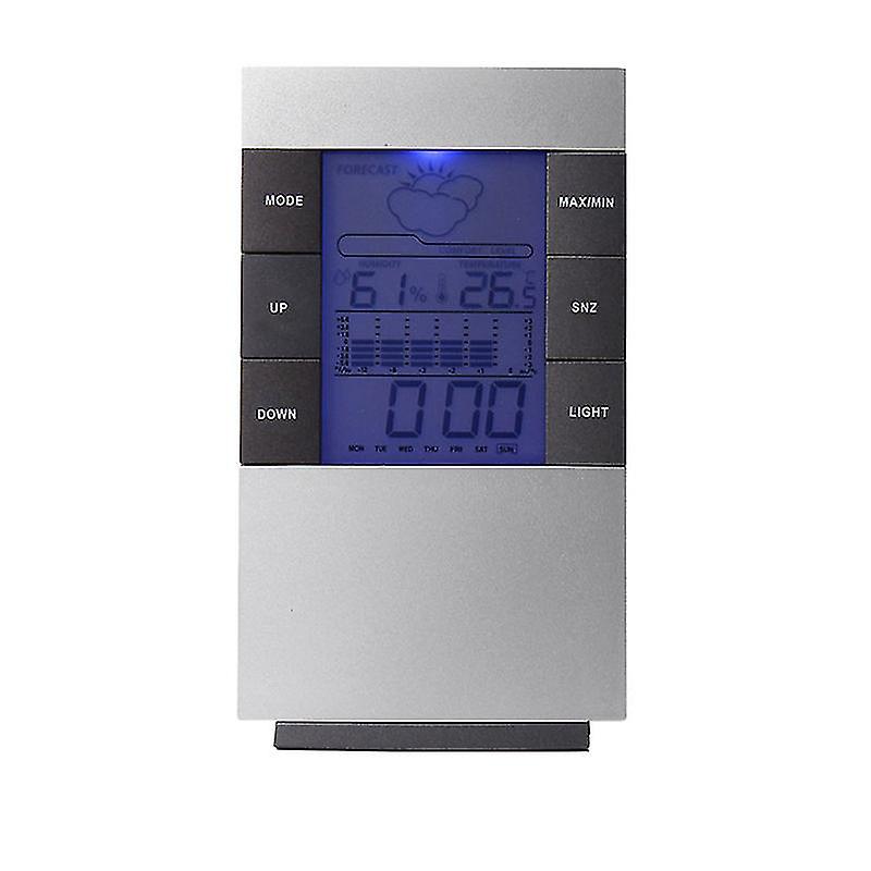 1pcs Lcd Humidity Temperature Clock