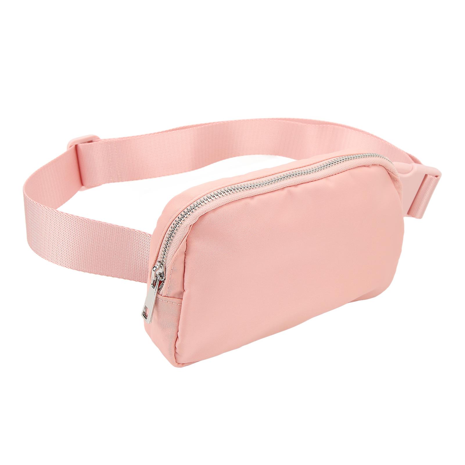 スポーツウエストベルトポーチ大容量調整スポーツウエストベルトバッグ旅行用60-120CMピンク