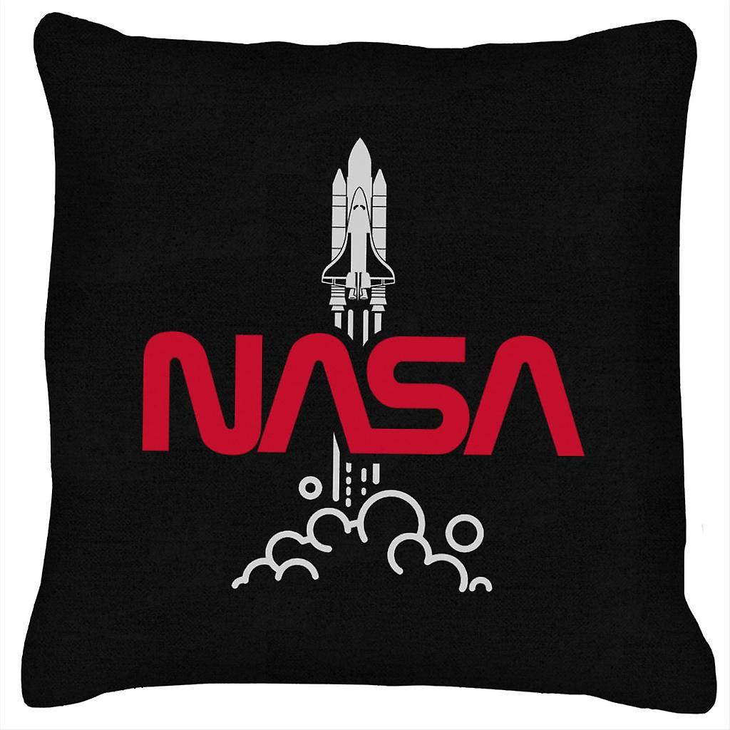 NASA Shuttle Launch Logo Cushion