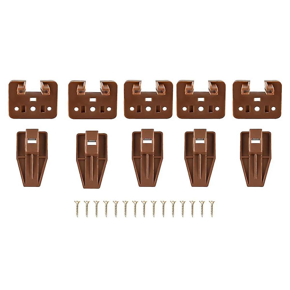Track Guides Drawer Track Guide and Glides 5 Sets of Dresser Center Mount Plastic Drawer Slides Fi