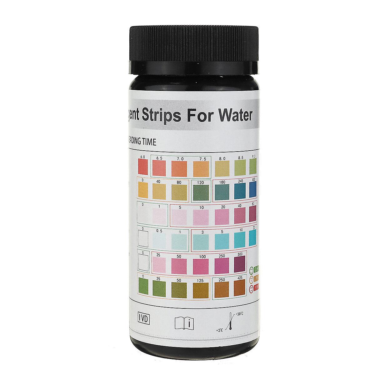 50/100Pcs 6-in-1 Swimming Pool Test Strips For Ph, Chlorine, Alkalinity & Water Quality