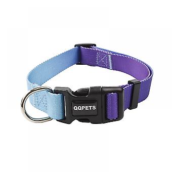 Veeki Dog Collar Ombre Color Soft Buckle Comfortable Nylon Adjustable Pet Collars for Large,Medium,Small Puppy DogsL