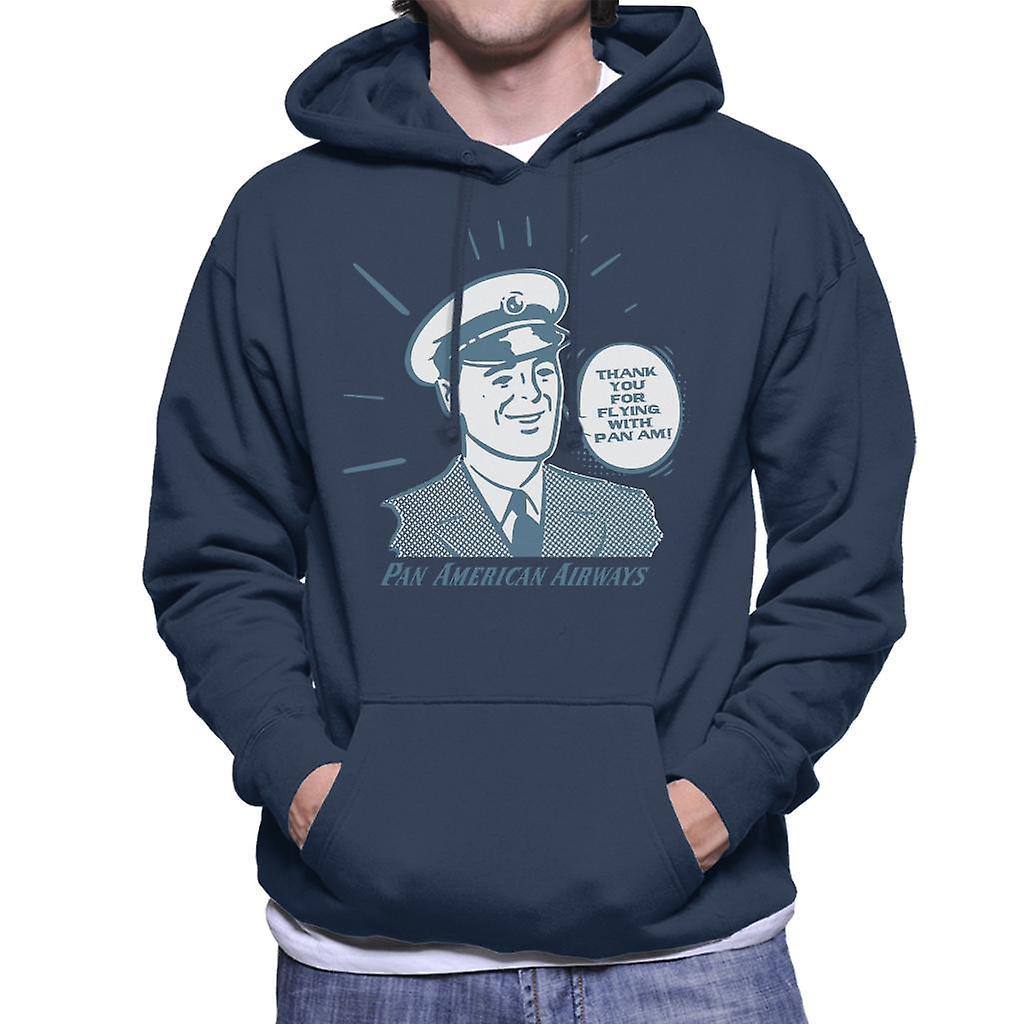 Pan Am Thank You For Flying With Pan Am Men's Hooded Sweatshirt