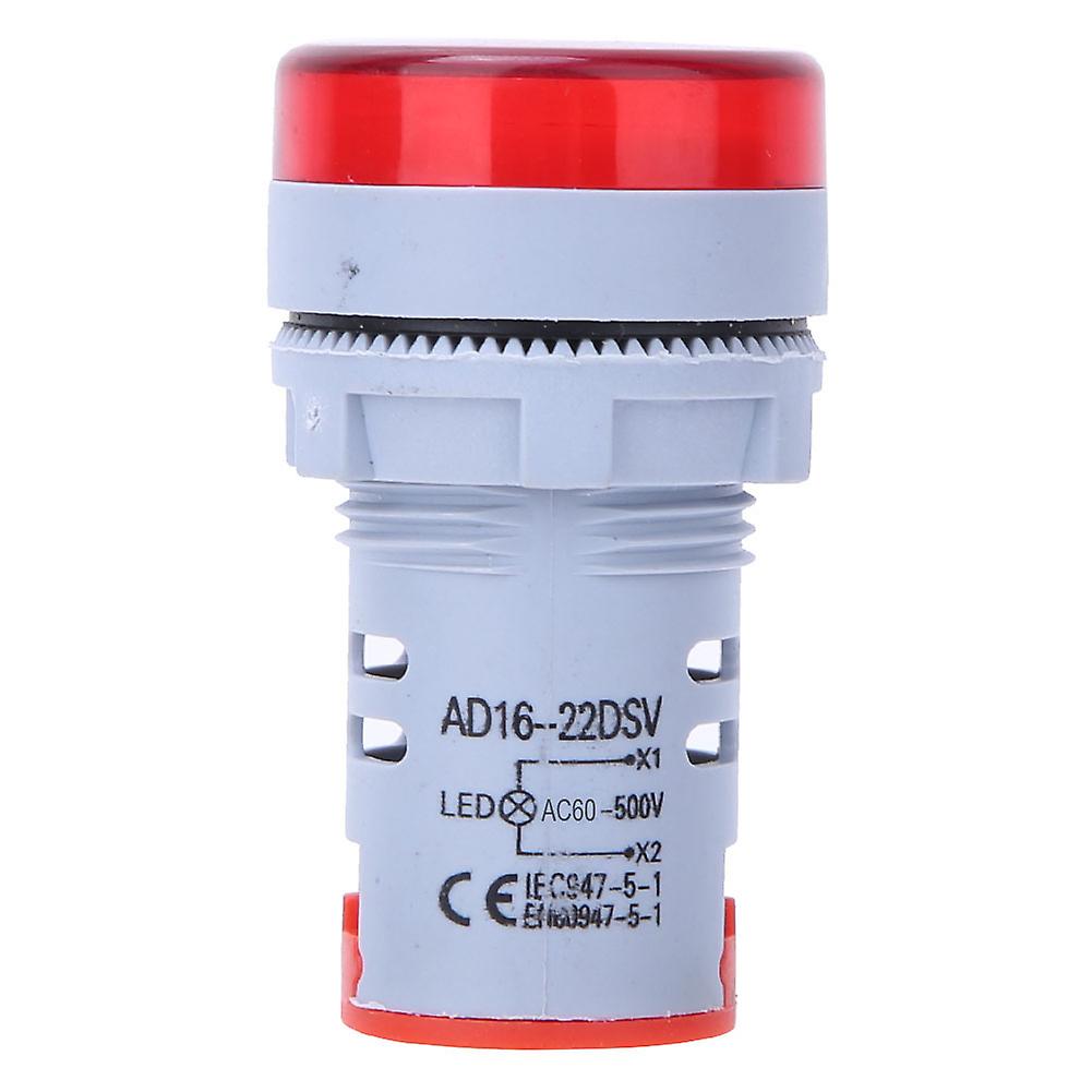 AD16-22DS Red LED Indicator Light, Digital Voltmeter AC 60V-500V Voltage Display