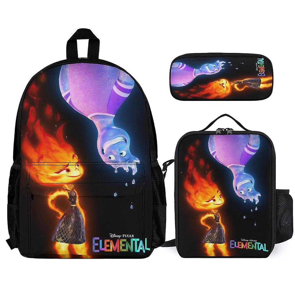 Elemental 3Pcs Backpacks Sets with Lunch Bag And Pencil Case