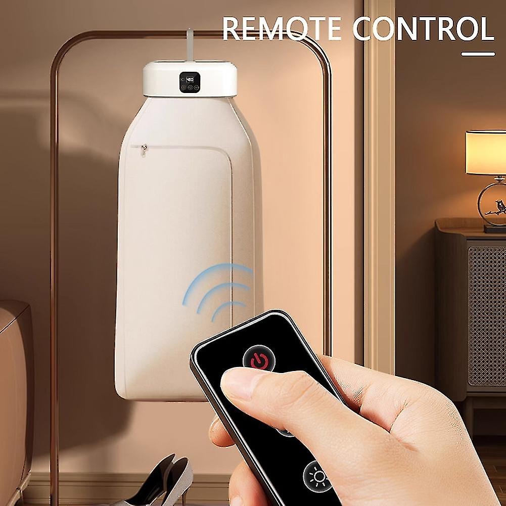 Foldable Electric Clothes Dryer with Remote Control, Heated Clothes Dryer