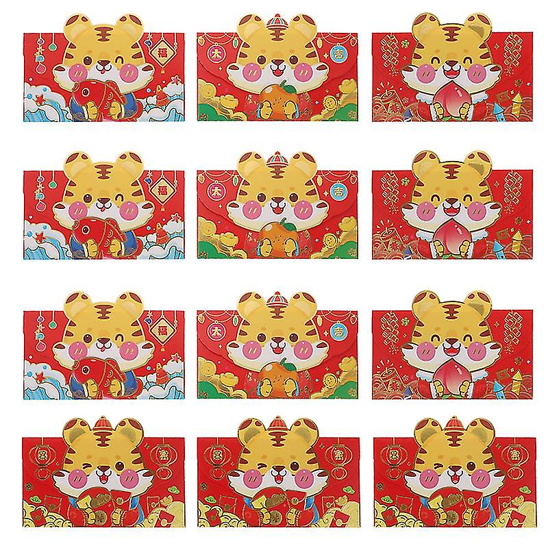 12pcs Creative Red Envelope