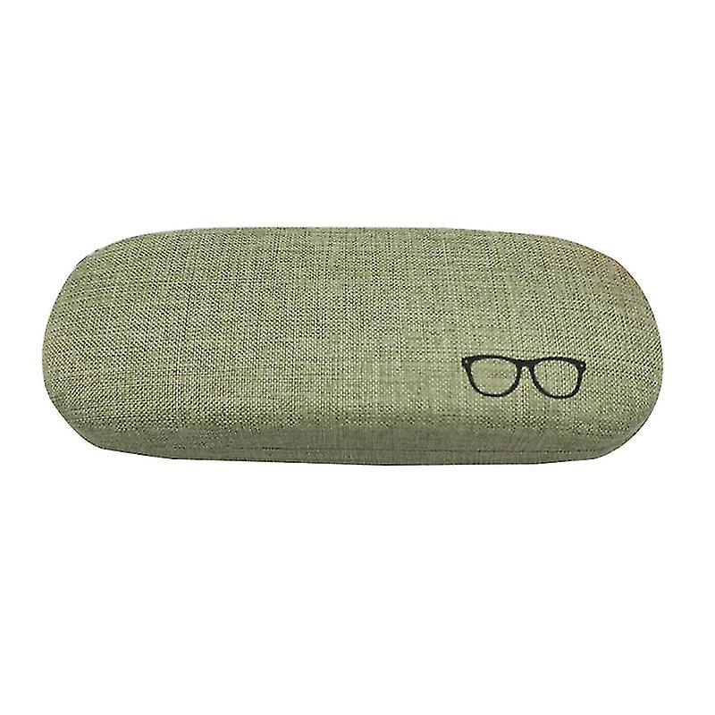 1pcs Linen Glasses Case For Men And Green