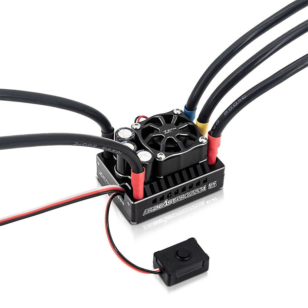ZTW 32-Bit Beast PRO 220A ESC G2 Turbo 6V/7.4V BEC 10A Brushless Speed Controller for 1/8 RC Racng C