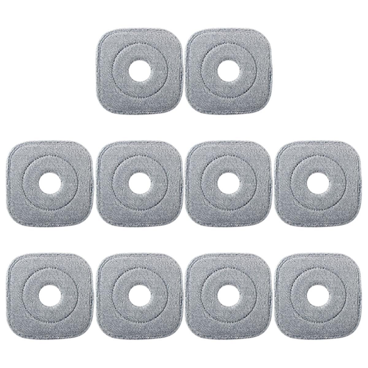 10Pcs Washable Mop Cloth for Mop Squeeze Mop Automatic Separation Rotating Cleaning Floors Mop Pads Cloth