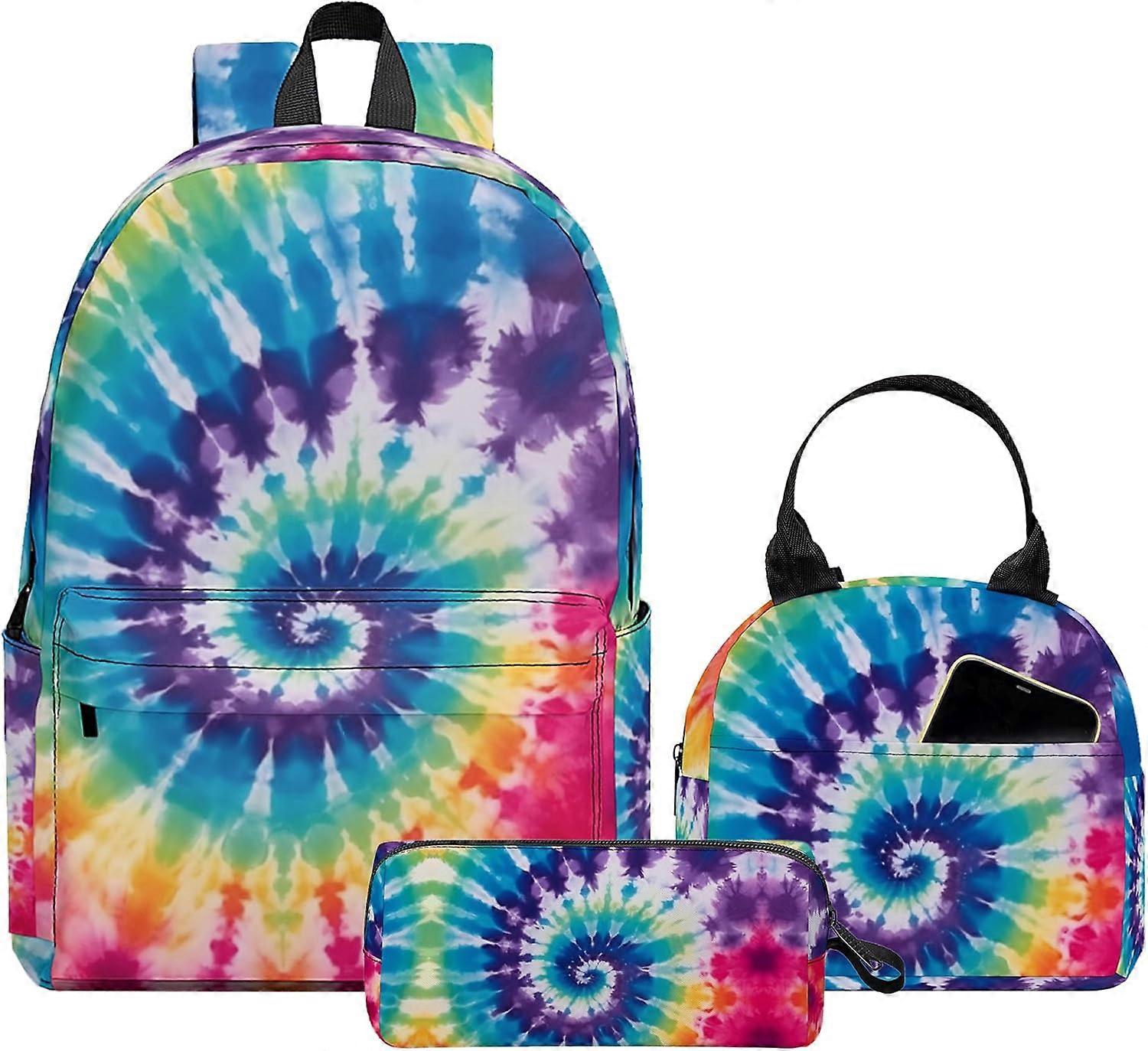 3 قطع حقيبة ظهر للأولاد والبنات ، مجموعات حقائب ظهر مدرسية للأطفال مع حقيبة غداء مقلمة ، سعة كبيرة 17 بوصة مجموعة كتب 3 في 1 للمراهقين الابتدائية Mi