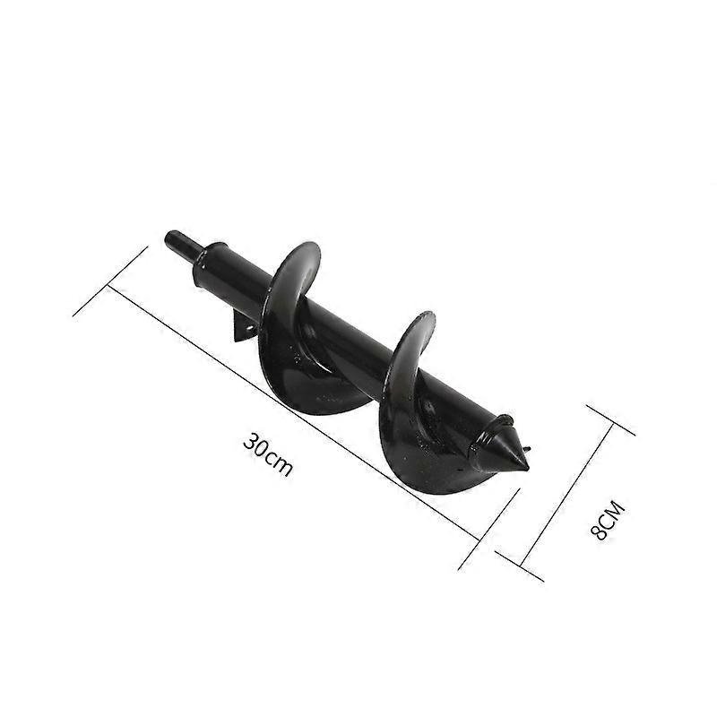 80mm Garden Auger Drill Bit, Practical Planting Tool, Professional Hex Flower Bulb Tree Drill Planter (80 x 300mm)