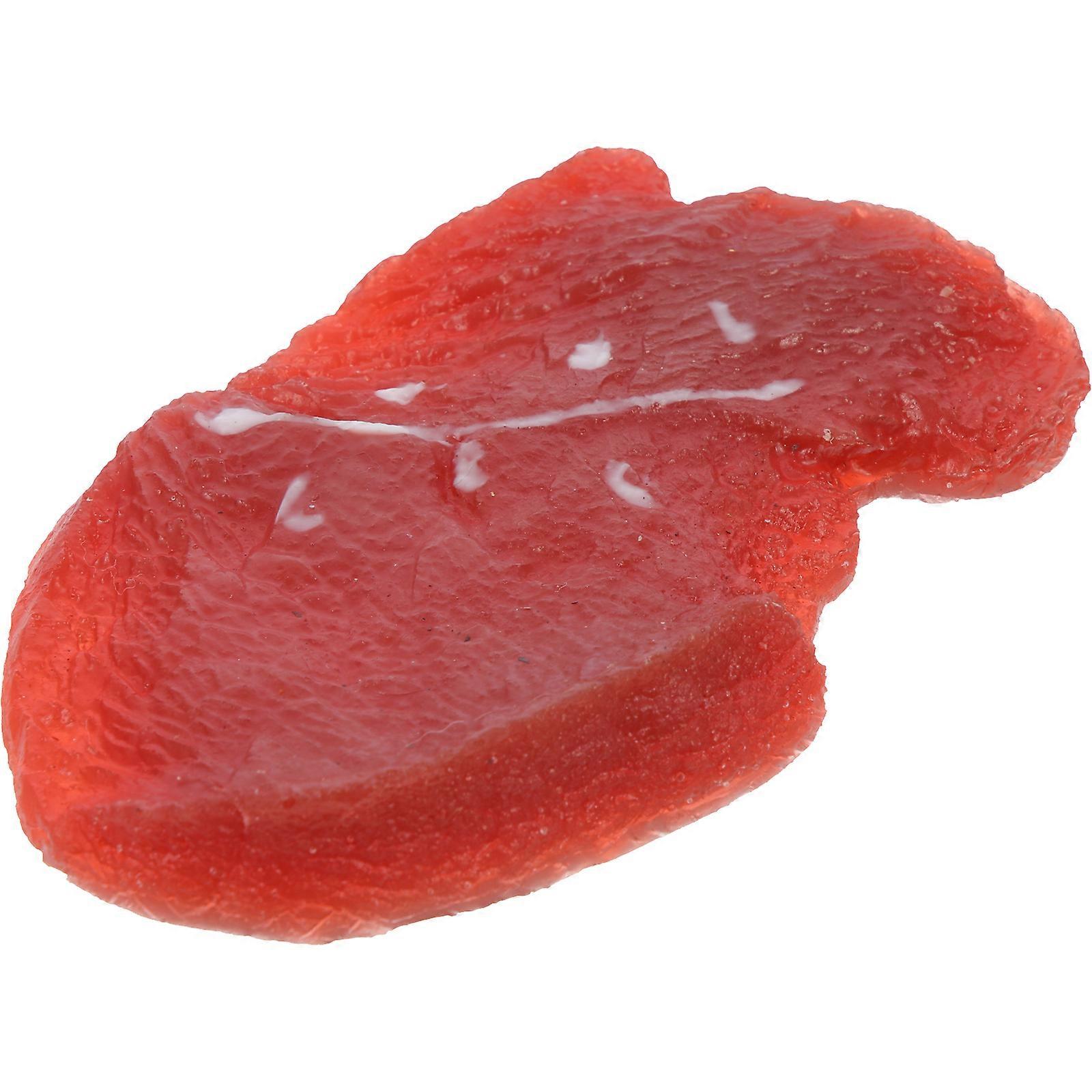 Künstliches Rindfleisch Gefälschtes Rindfleisch Simuliertes lebensechtes Rindfleisch Scheiben Gefälschtes Fleisch Lebensmittelprobe
