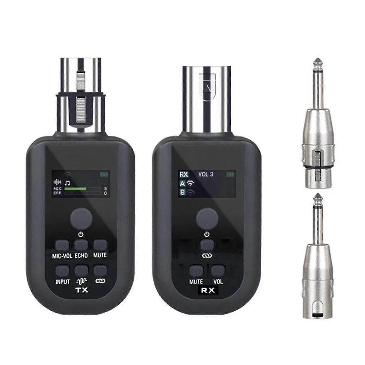 SL-100 Microphone Wireless Xlr Transmitter Receiver UHF Wireless Mic System for Audio Mixer Electric Guitar Bass Noise