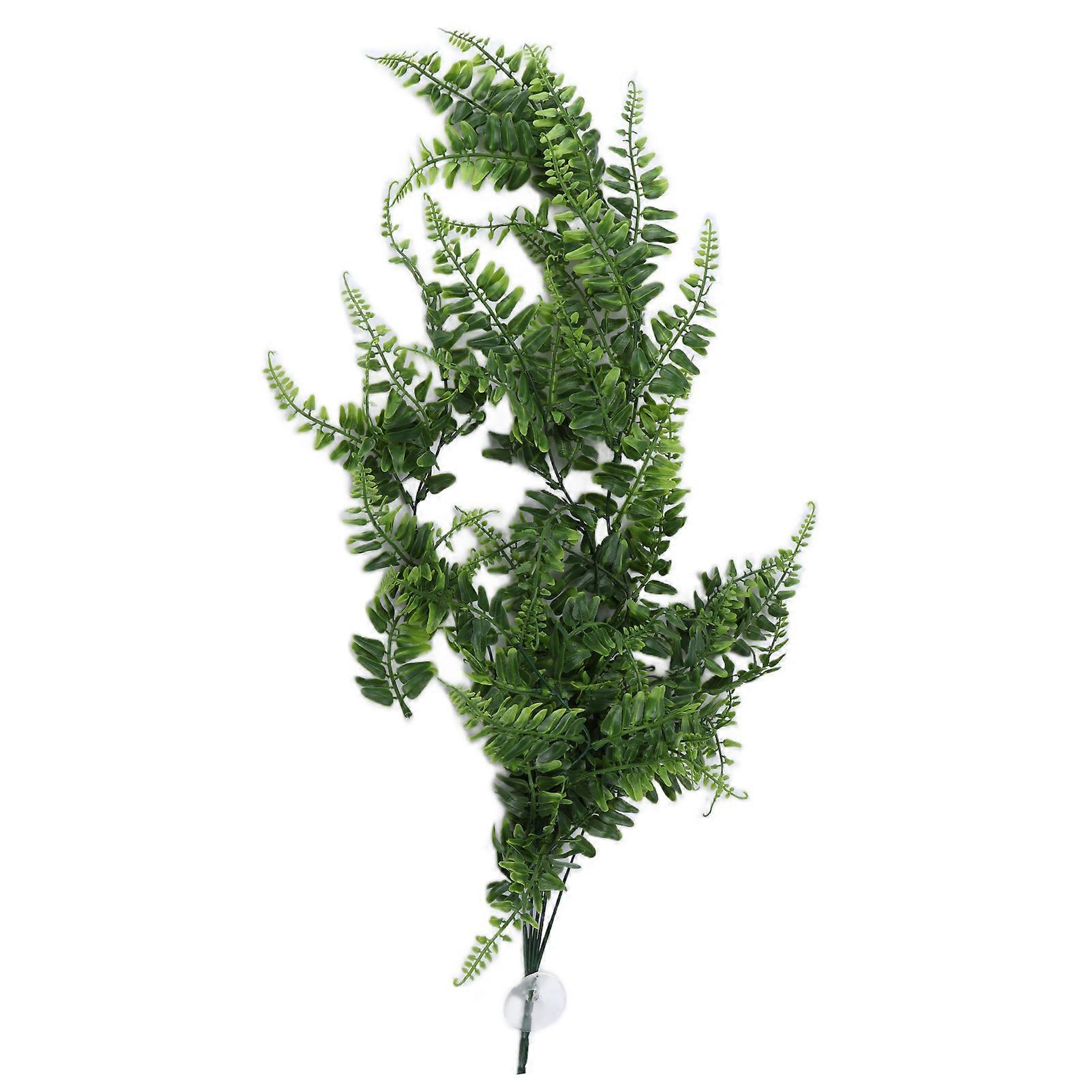 Artificial Hanging Plants Resin Simulation Vines Ferns for Fish Tank and Reptiles Box Decoration