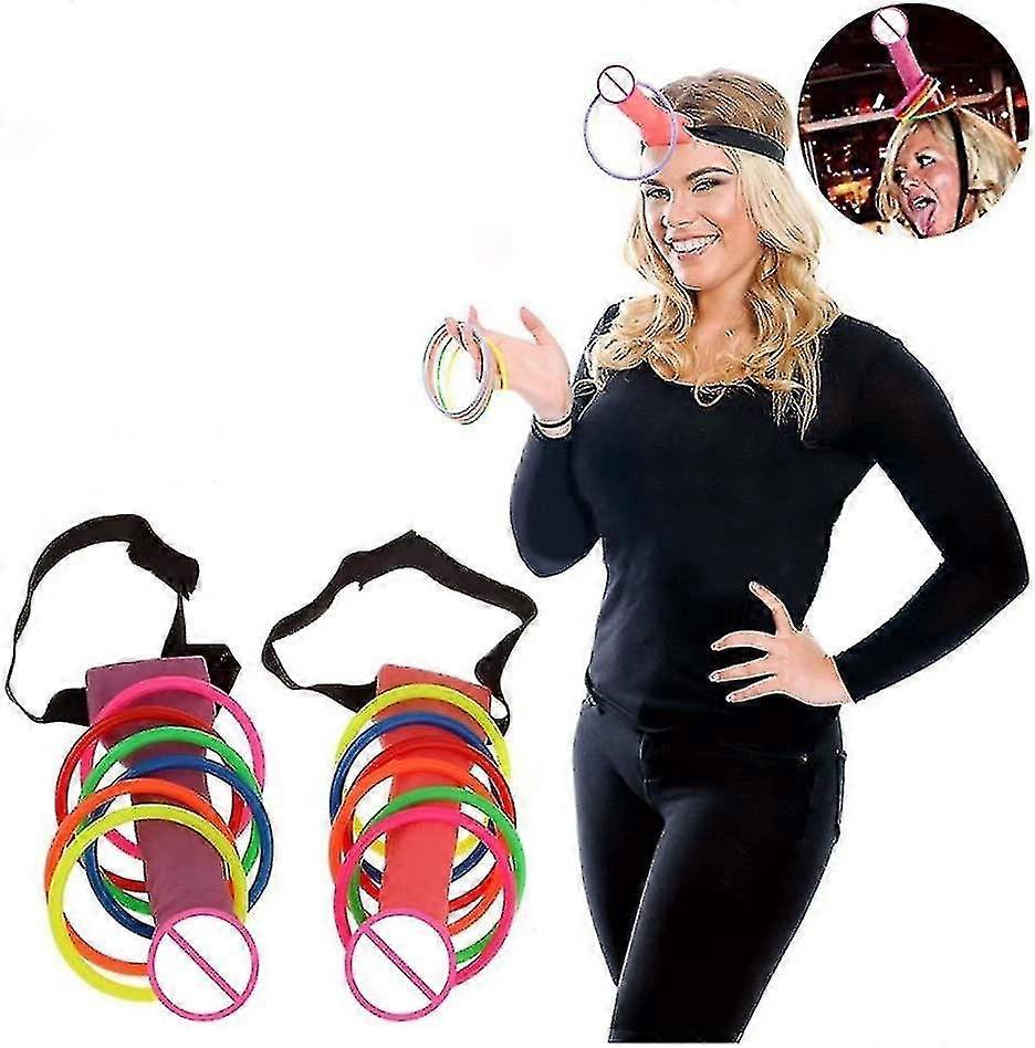 حزب خاتم إرم لعبة الدجاجة الدعامة حزب لعبة الدعائم حلقة هوب إرم لعبة للبالغين فتاة ليلة العروس مضحك البلاستيك القذف خواتم