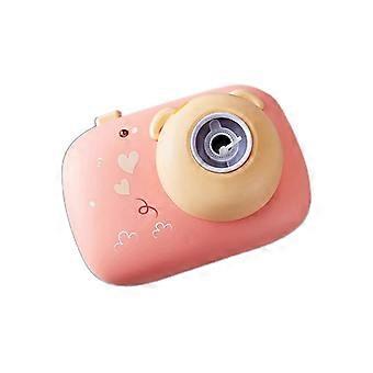 Bubble Blowing Toy Light Effect Cartoon Musical Camera Smoke Bubble Toy for Playing