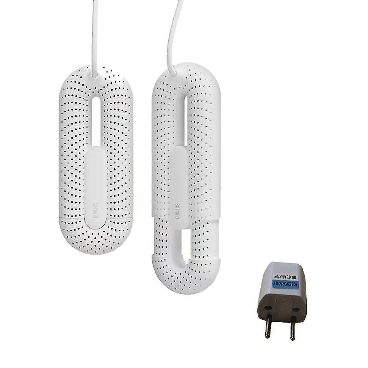 Portable Shoe Dryers Wire Control Heating Shoes Dryer Deshumidificador Deodorizer Machine Telescopic EU-Plug White