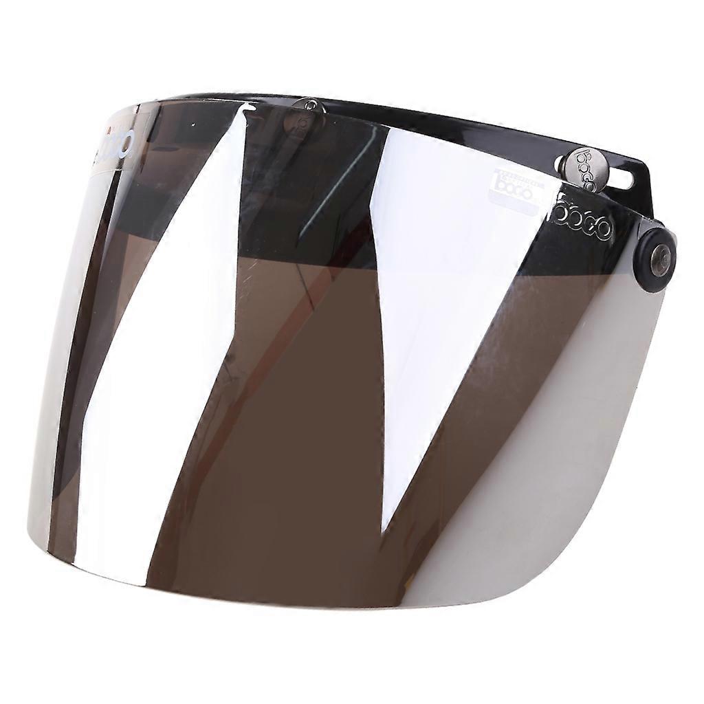 Open Face Helmet Visor Motorcycle Helmet Bubble Visor Lens Bubble Shield 3-Snap