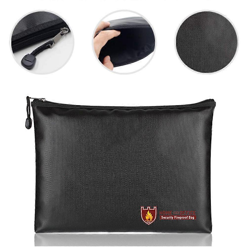 Fireproof Document Bag - Waterproof Money File Bag - Secure Storage