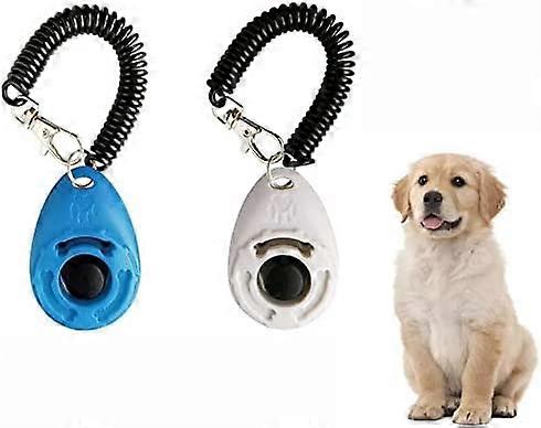 Dog Training Clicker Clicker With Wrist Strap Dog Training Dog Training Clicker With Big Button Effective Pet Training Tools For Cats And (2 Pieces)