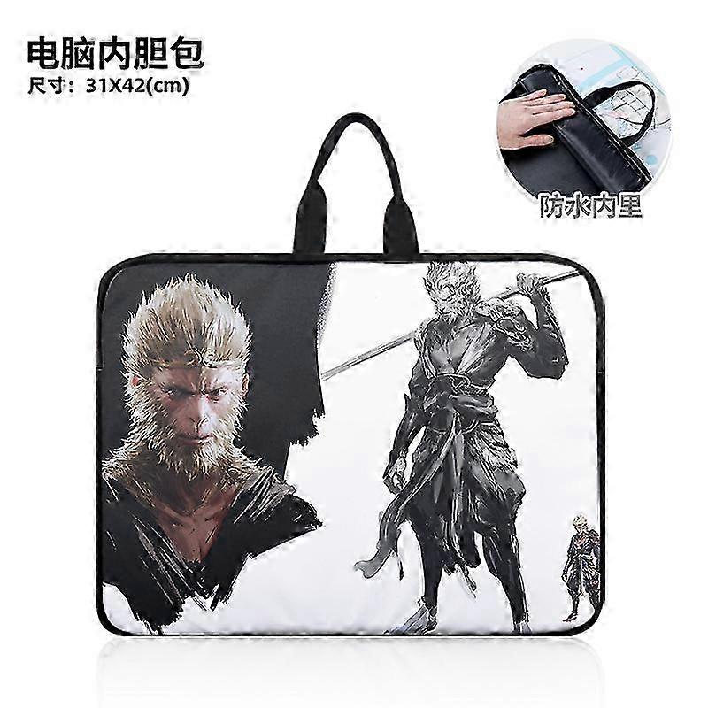 Black Myth Wukong Portable 14-Inch Laptop Bag Dirty-Resistant Anti-Splash Computer Backpack