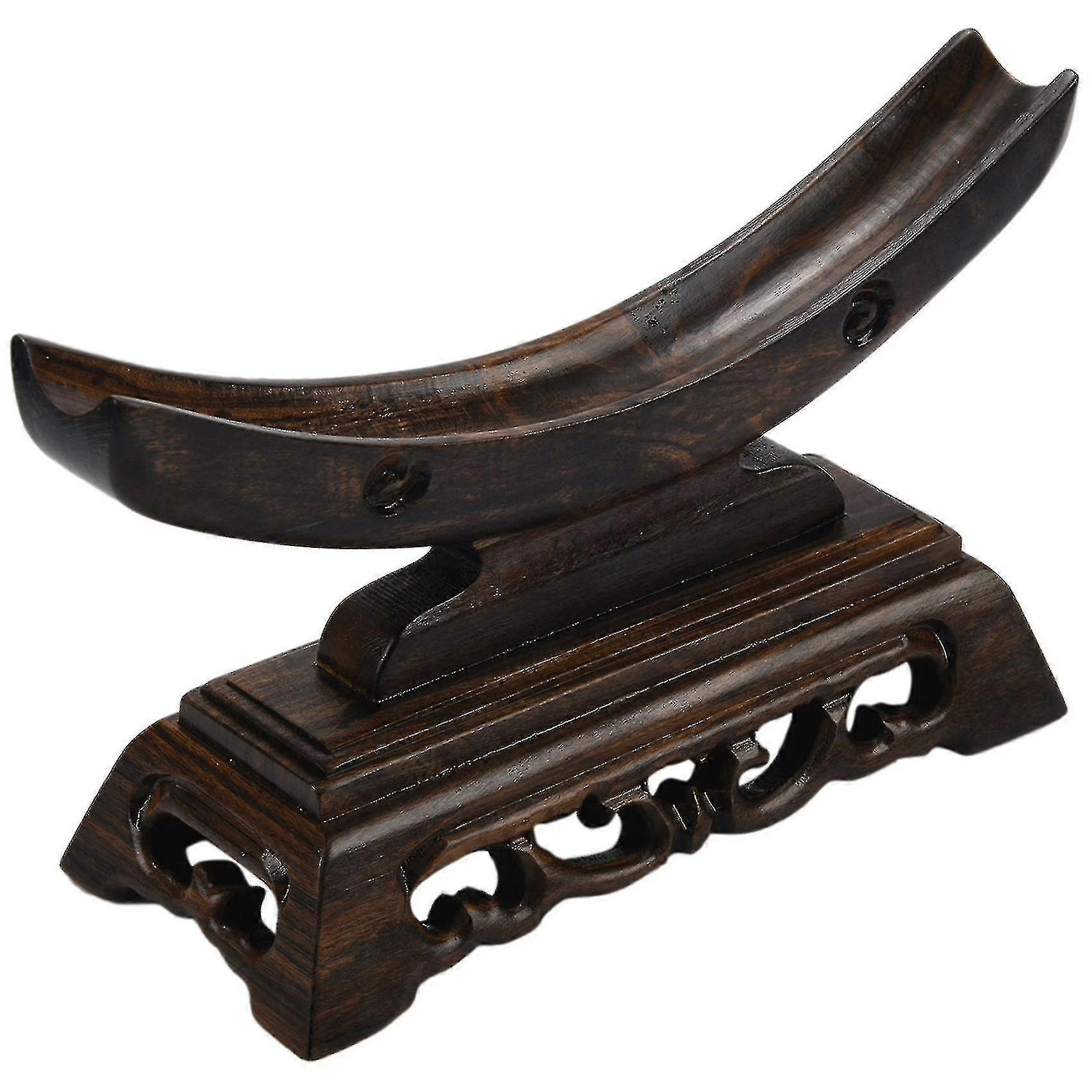 Sword Stand Solid Wood Display Katana Stand Holder Crescent Shape