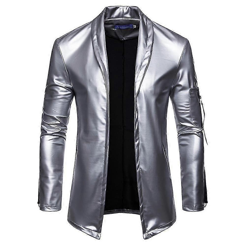 Men Faux Leather Jacket_f