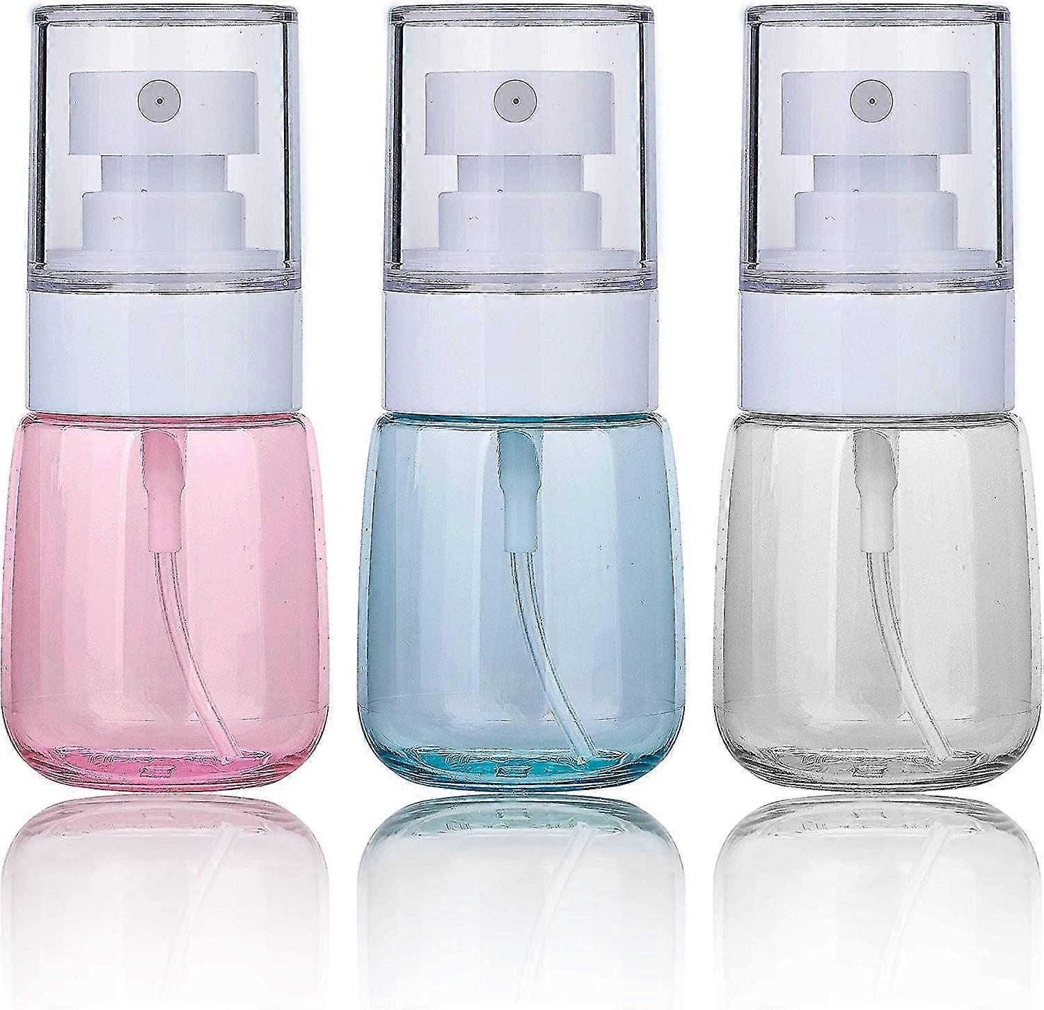Fine Mist Spray Bottle Refillable Travel Clear Container, Plastic Empty Makeup