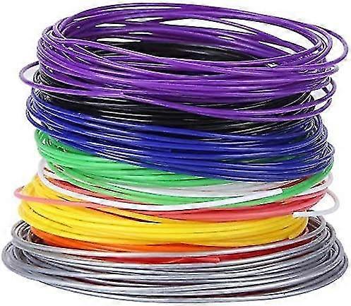 3d Printer Filament, 10 Colors 1.75mm Pcl Filament 3d Pen Refills For Low Temperature 3d Printer Pen(5m/16.4ft Per Color)