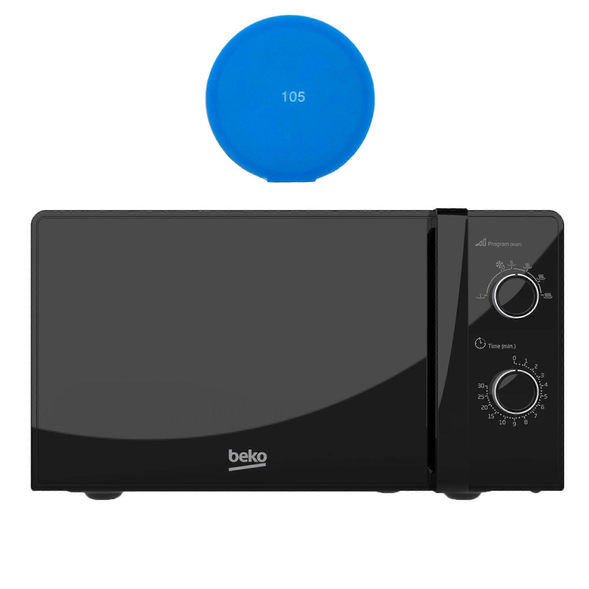 Mikrobølgeovn Beko MOC20100BFB, 700 W, 20 L, optøningsfunktion, sort + Sticky Pad Blue