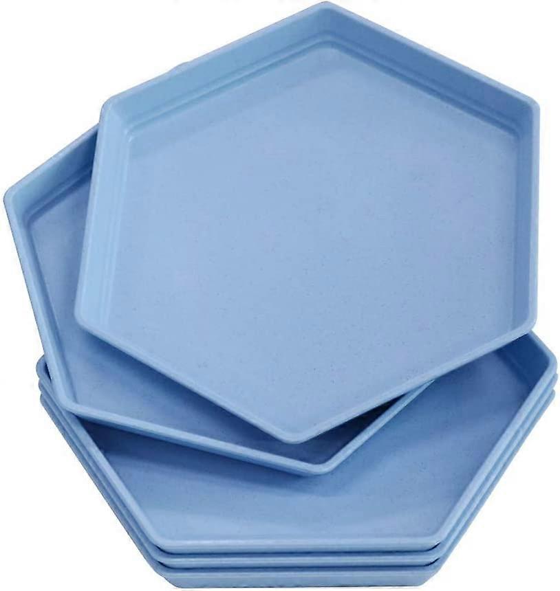 5 Pack Premium Dessert Plate, 6.7 X 5.9" Reusable Appetizer Plates