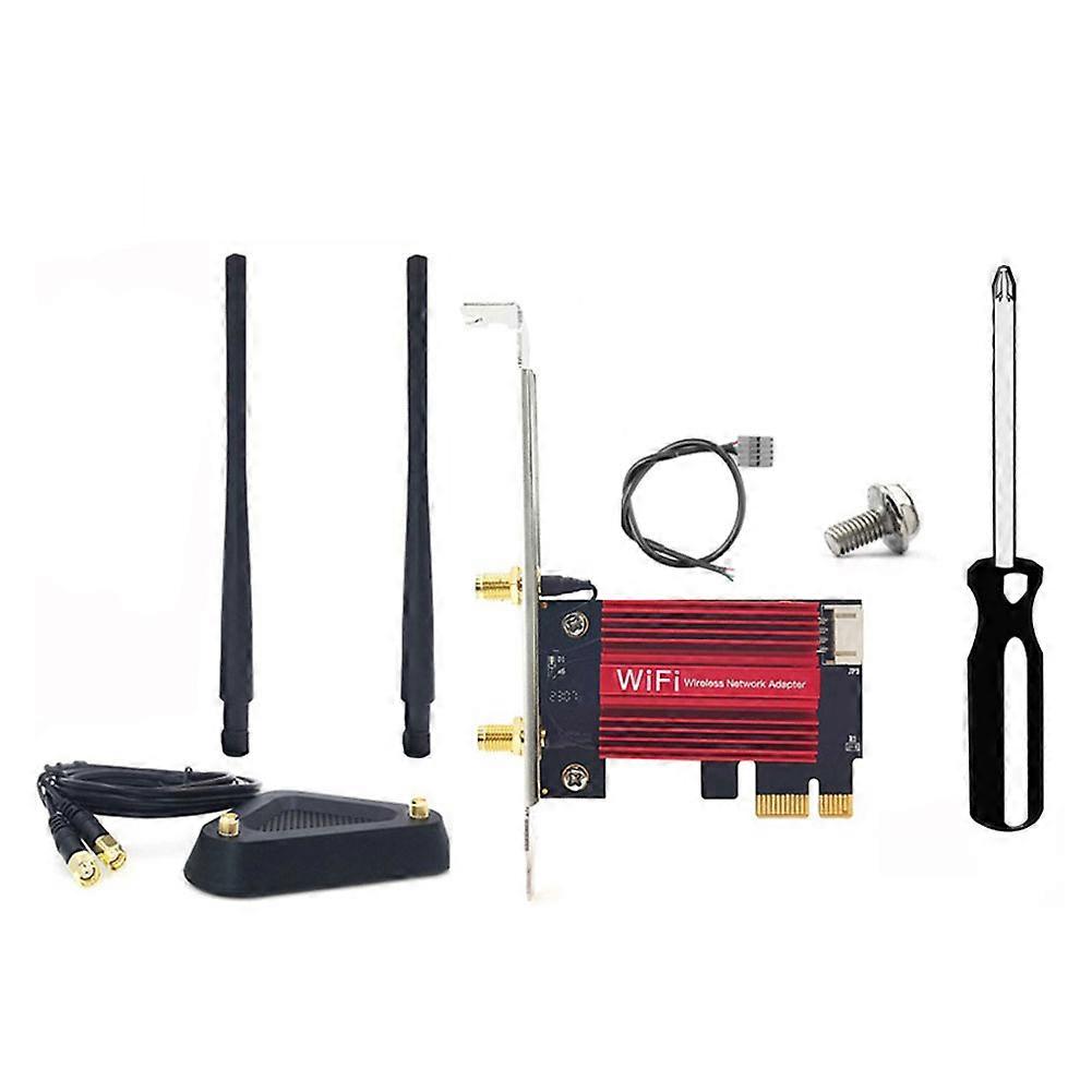 WiFi 7 BE200 Pro Pcie Wireless Network Adapter+8DB Antenna BT5.4 Tri Band 2.4G/5G/6GHz BE200 WiFi C