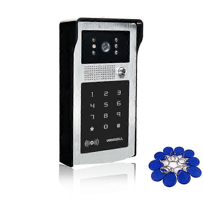 Wired 7 Inch Video Door Phone Video Intercom Doorbell System 1 Monitor 1 Password Rfid Camera System + Electric Magnetic Lock