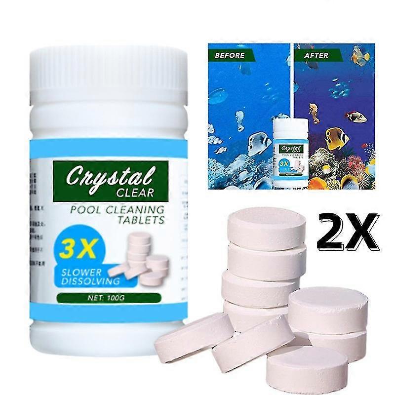 200pcs Chlorine Tablets Multifunction Instant Disinfection For Swimming Pool Tub Spa