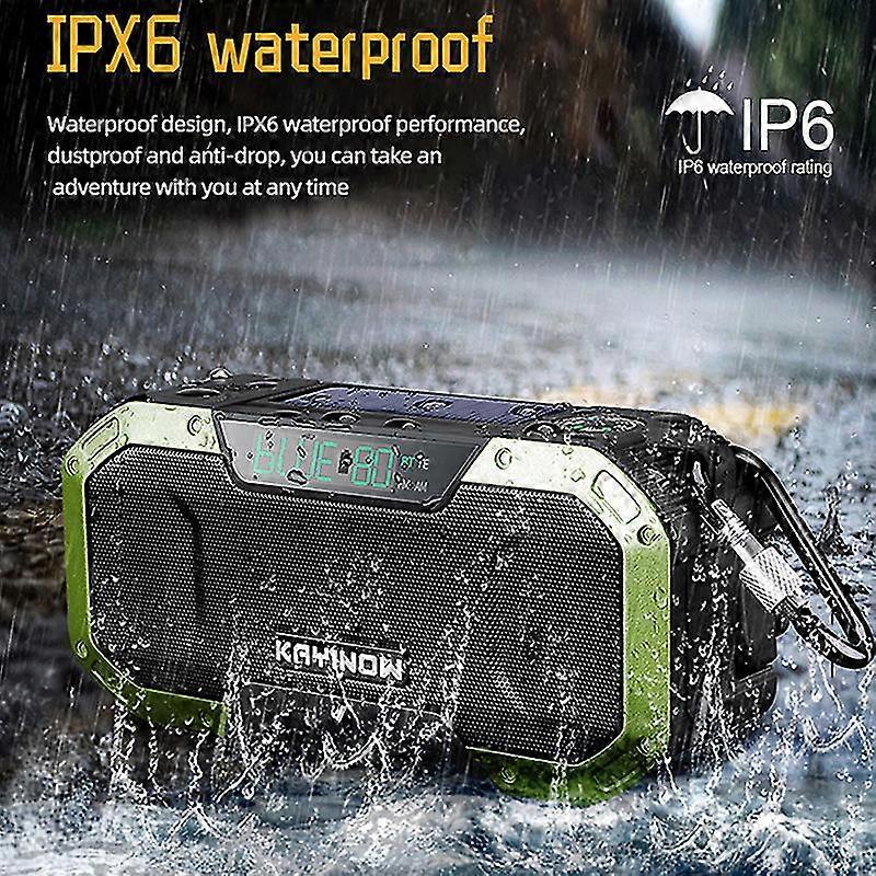 Portable Radio Survival Hand Crank Am Fm Sos Emergency Radio Reading Lamp Flashlight Solar Charging Powerk For Phone