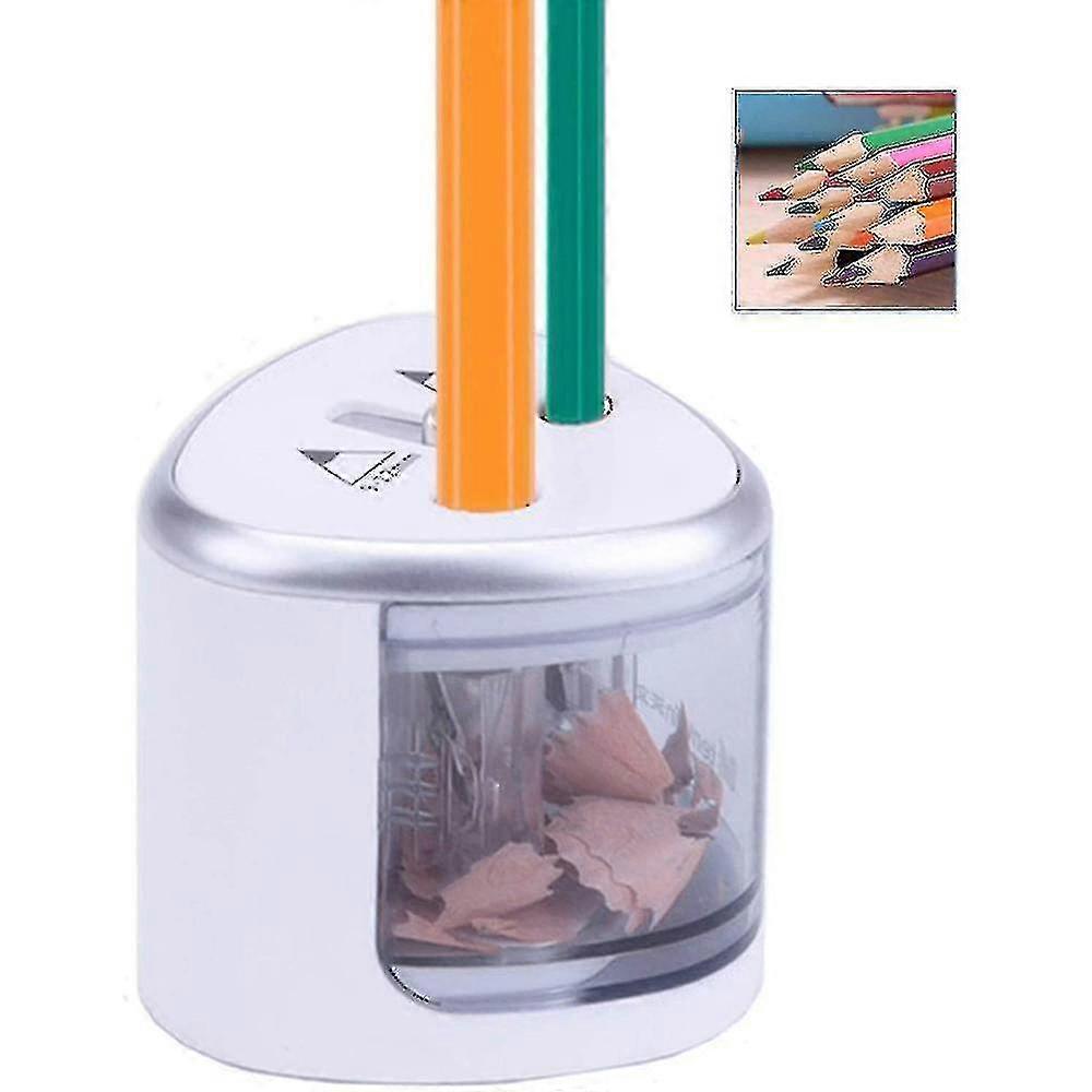 Two-hole Electric Pencil Sharpener, Battery-powered Electric Penc