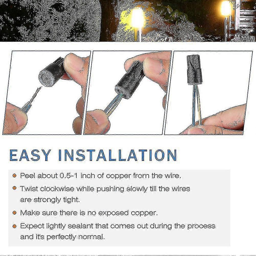 Compatible Withwaterproof Electrical Nuts Caps For Led Landscape (50pcs)