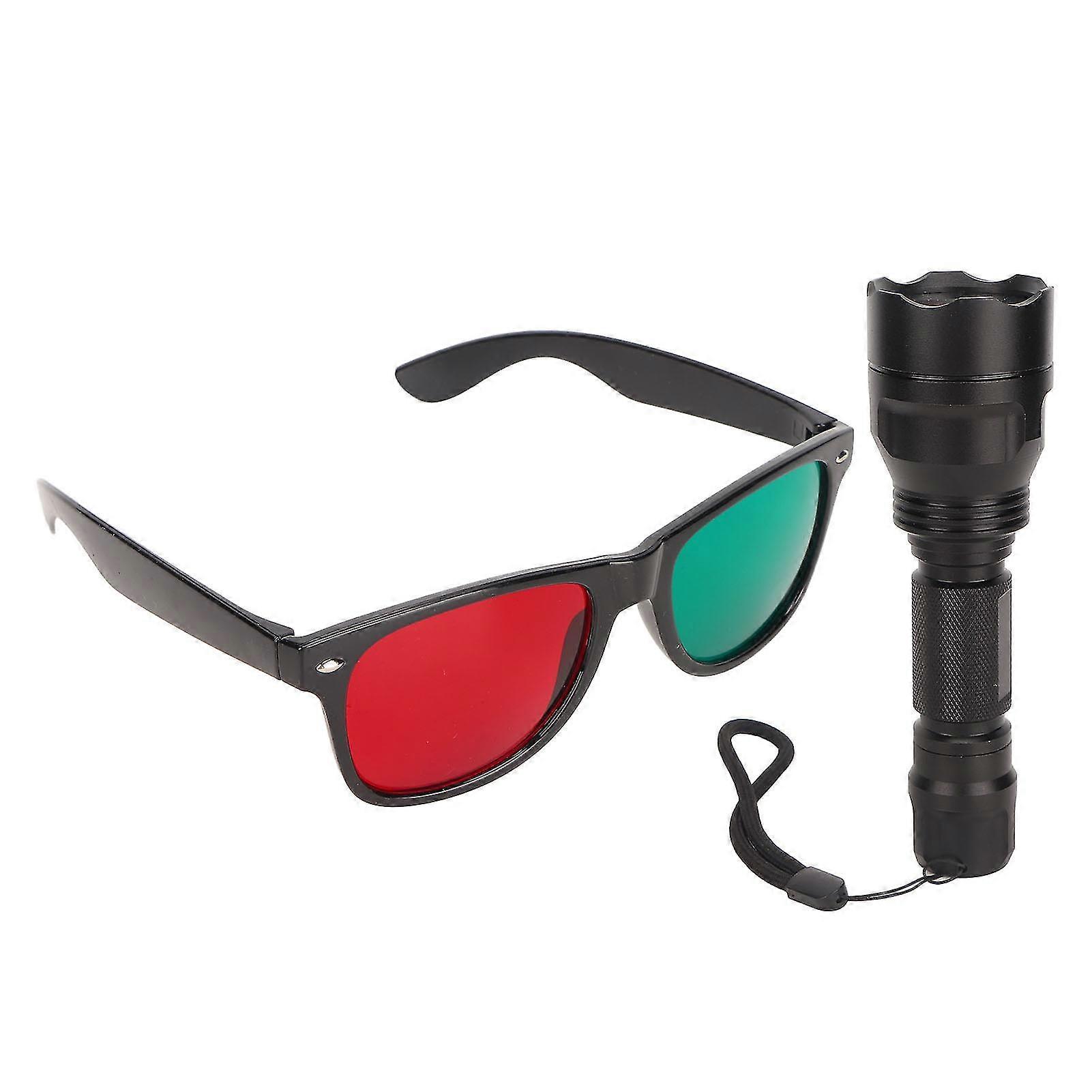 1200mah Red-green Optometry Glasses With Built-in Battery For Eye Testing
