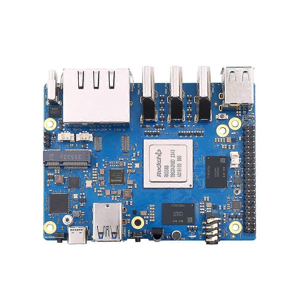 For 5 Plus Development Board 4g+32g Card Rk3588 64bit 2.5g M.2 Slot Support 2230 Wi-fi 6 Bt Module