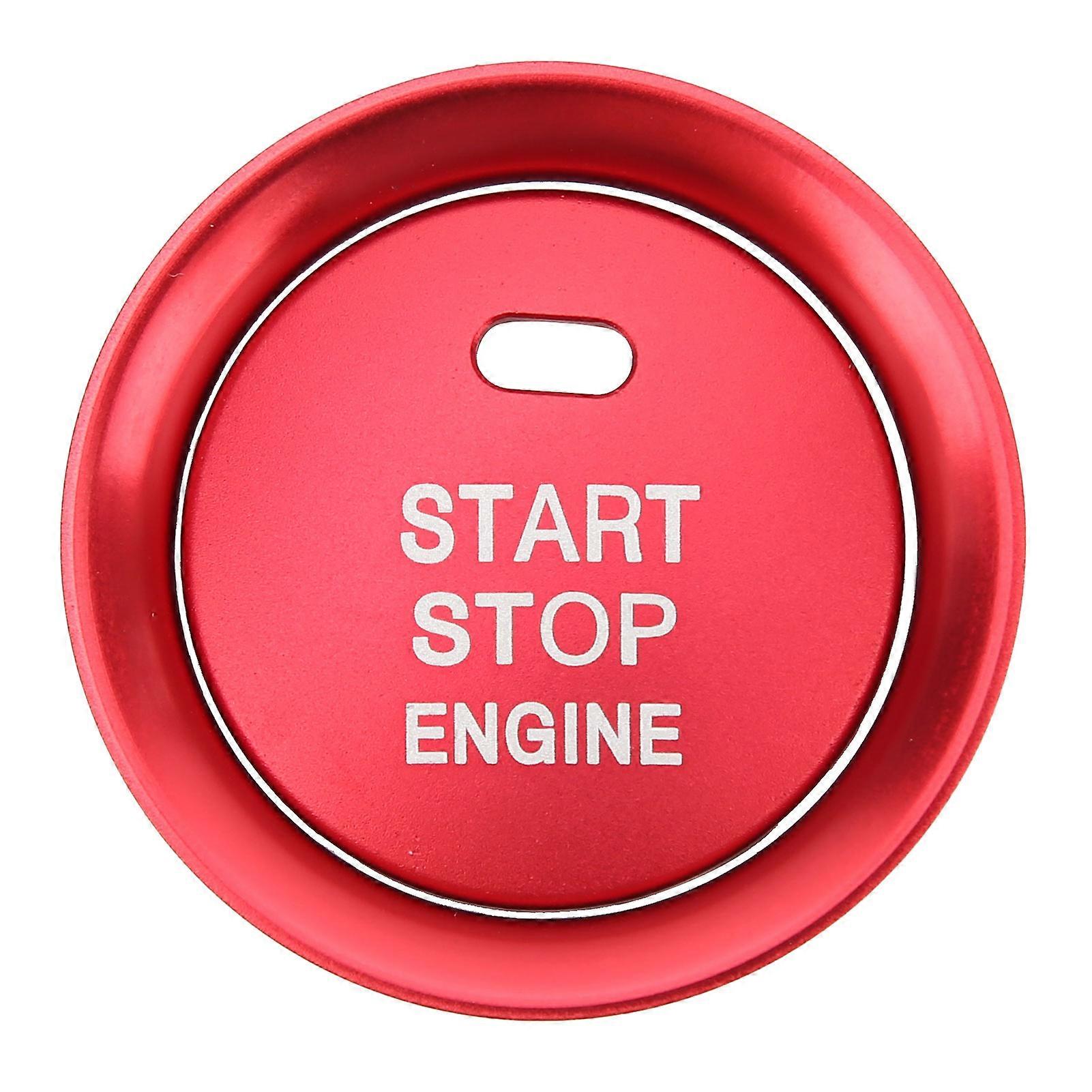 Engine Start Stop Ignition Button Cover Ring Red Replacement for Mazda Axela Atenza CX-4 CX-5 16-19